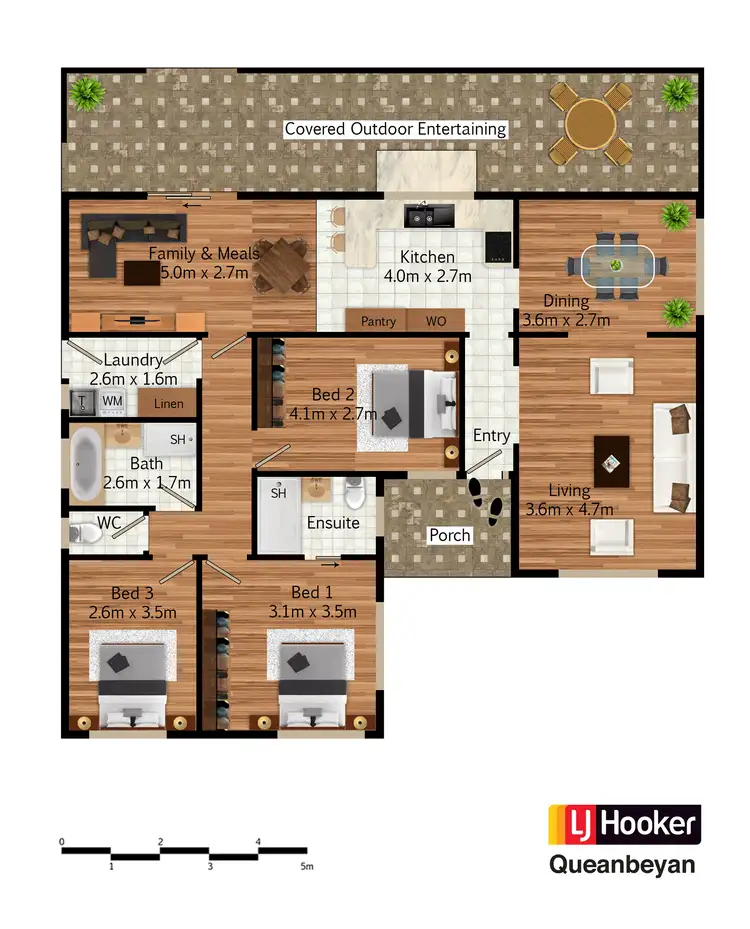 Floorplan of Homely house listing, 8 Namai Place, Queanbeyan NSW 2620