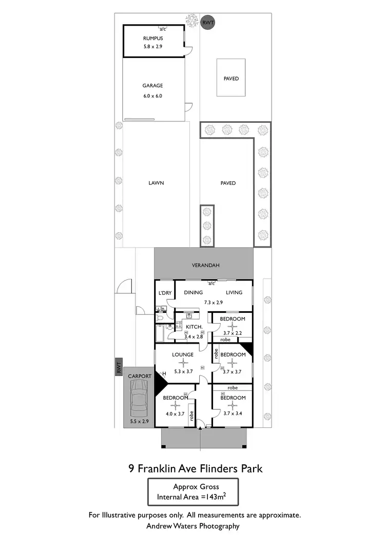 Floorplan of Homely house listing, 9 Franklin Avenue, Flinders Park SA 5025