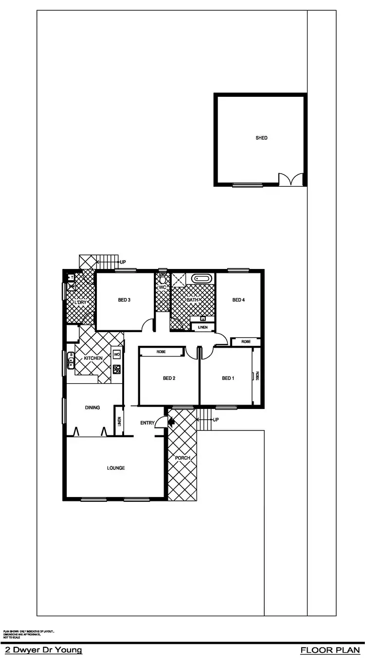 Floorplan of Homely house listing, 2 Dwyer Drive, Young NSW 2594