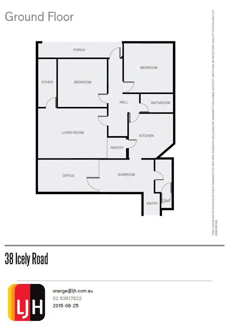 Floorplan of Homely house listing, 38 Icely Road, Orange NSW 2800