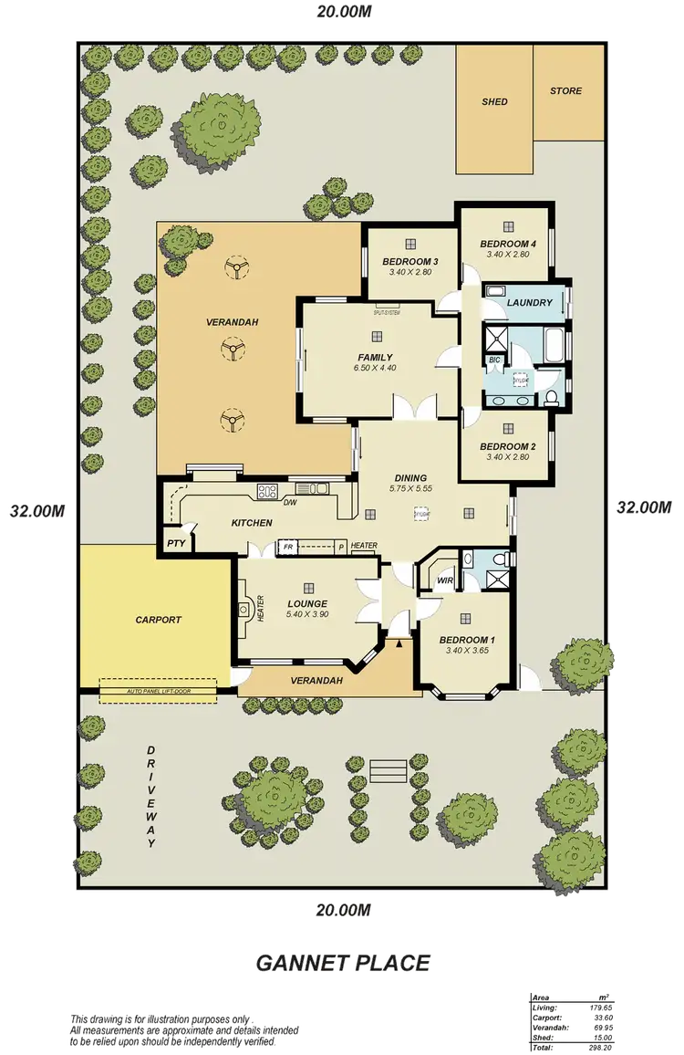 Floorplan of Homely house listing, 6 Gannet Place, Wynn Vale SA 5127