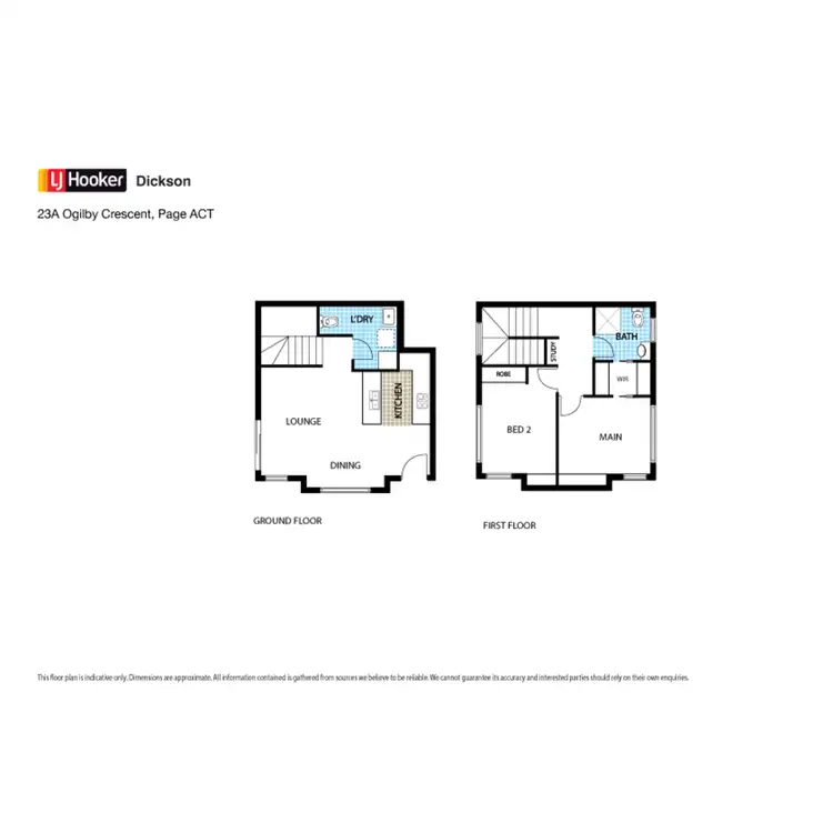 Floorplan of Homely unit listing, 23A Ogilby Crescent, Page ACT 2614