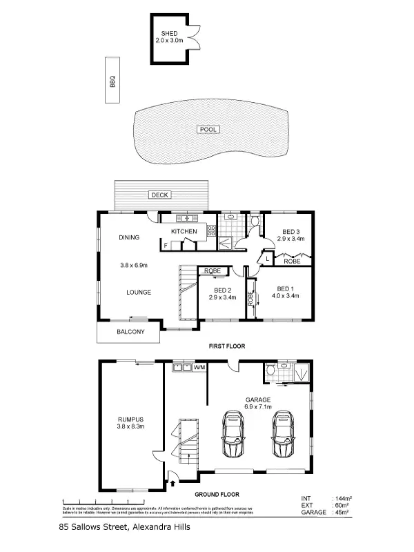 Floorplan of Homely house listing, 85 Sallows Street, Alexandra Hills QLD 4161