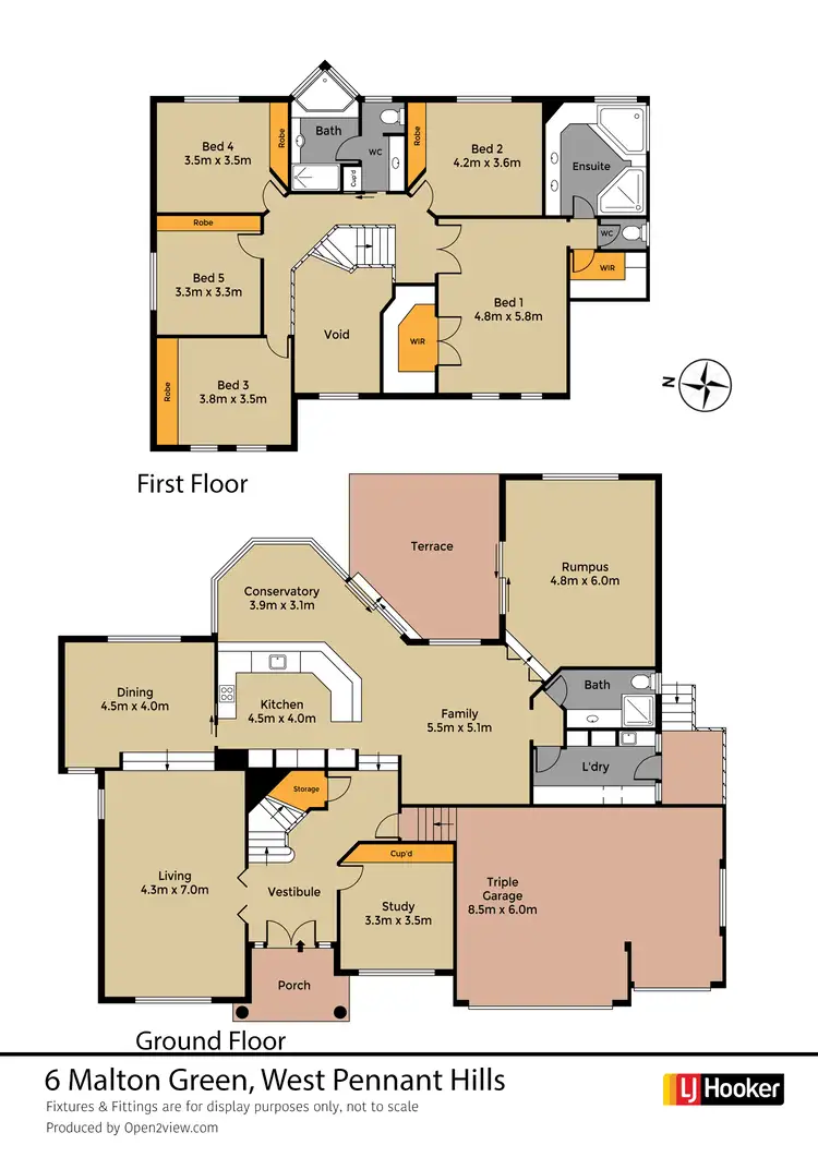 Floorplan of Homely house listing, 6 Malton Green, West Pennant Hills NSW 2125