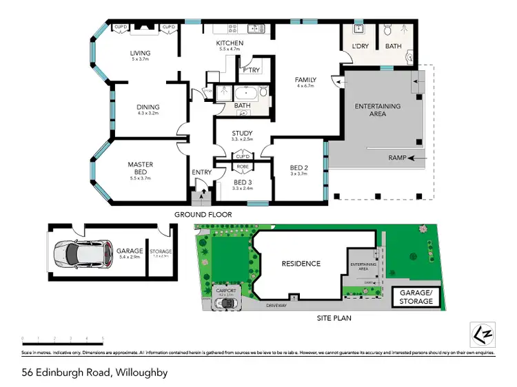 Floorplan of Homely house listing, 56 Edinburgh Road, Willoughby NSW 2068
