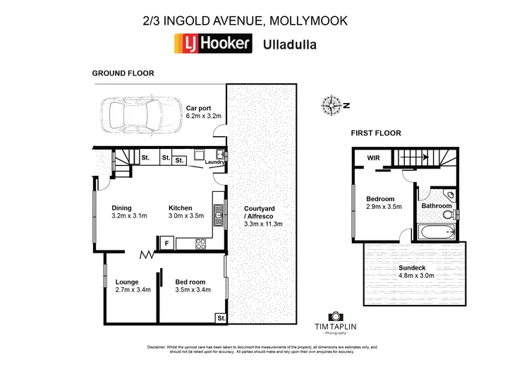 Floorplan of Homely unit listing, 2/3 Ingold Avenue, Mollymook NSW 2539
