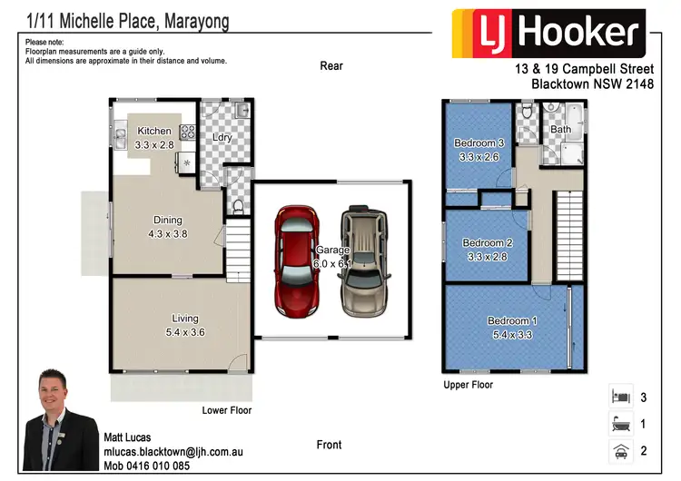 Floorplan of Homely house listing, 1/11 Michelle Place, Marayong NSW 2148