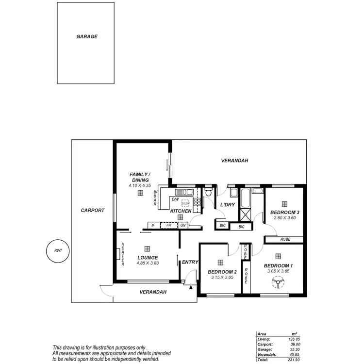 Floorplan of Homely house listing, 12 Hughes Avenue, St Agnes SA 5097