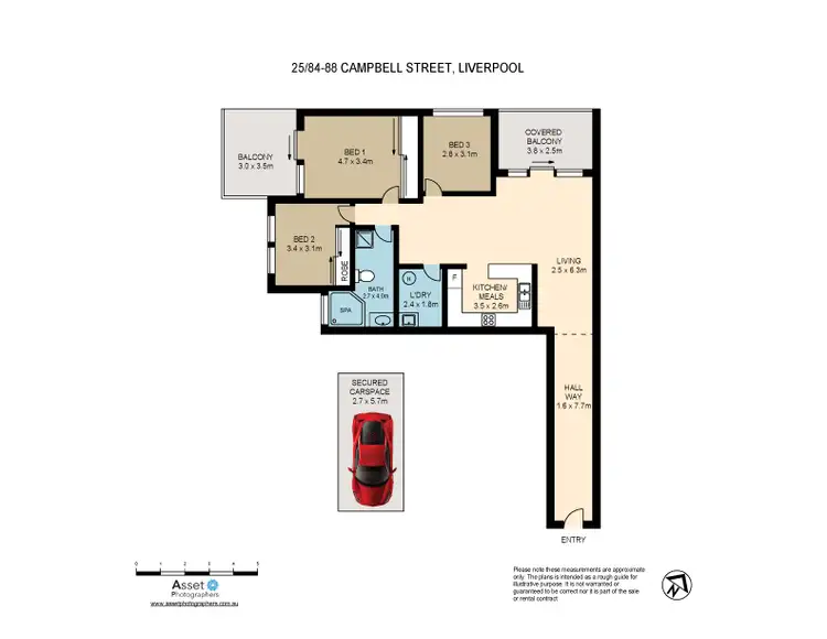 Floorplan of Homely unit listing, 25/84-88 Campbell Street, Liverpool NSW 2170