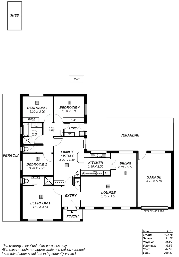 Floorplan of Homely house listing, 61 Parsons Road, Dernancourt SA 5075