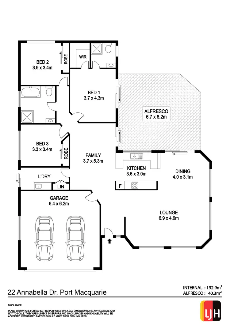 Floorplan of Homely house listing, 22 Annabella Drive, Port Macquarie NSW 2444