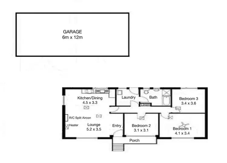 Floorplan of Homely house listing, 24 Felix Crescent, Morphett Vale SA 5162