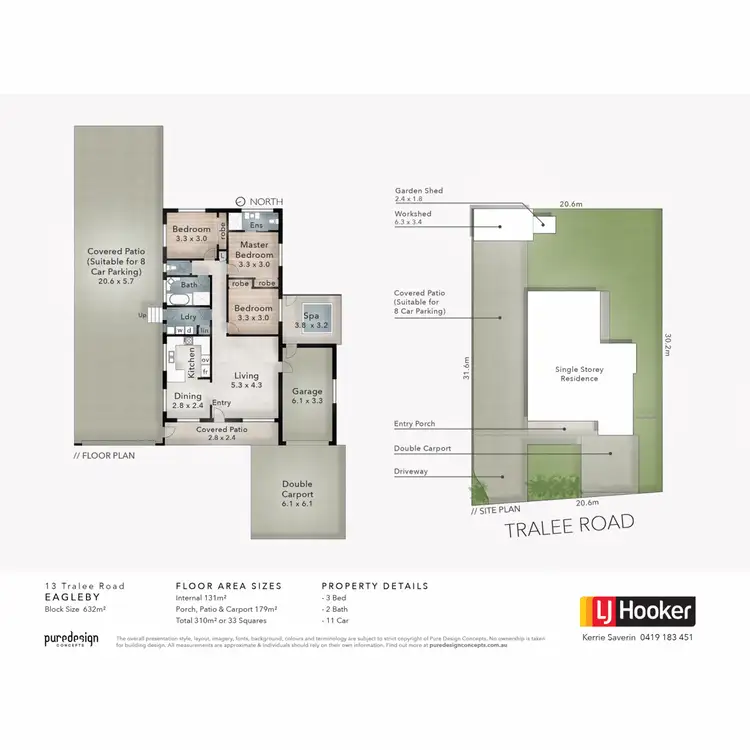 Floorplan of Homely house listing, 13 Tralee Road, Eagleby QLD 4207