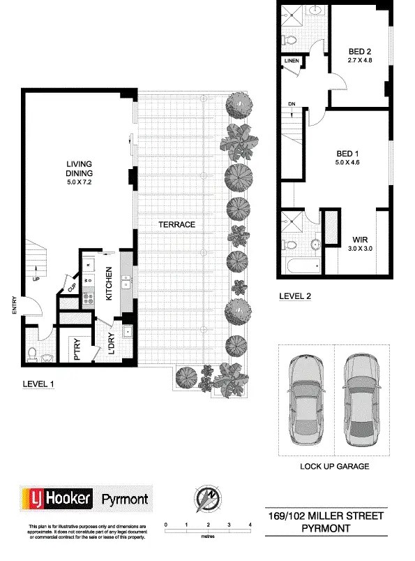 Floorplan of Homely unit listing, 169/102 Miller Street, Pyrmont NSW 2009