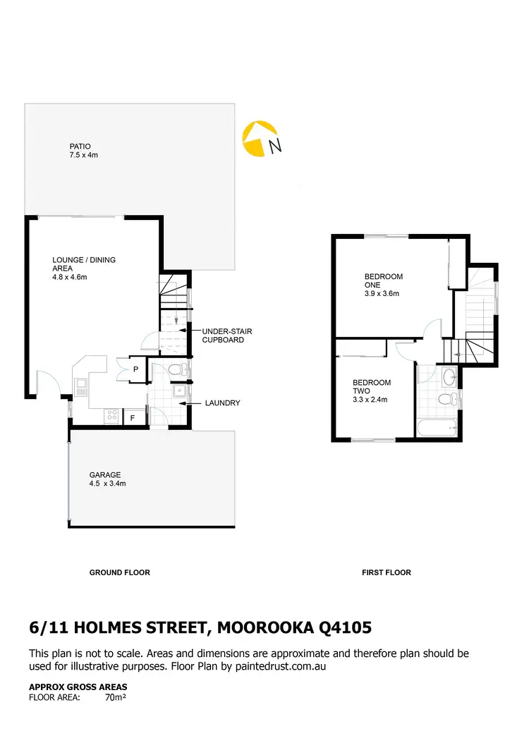 Floorplan of Homely townhouse listing, 6/11 Holmes Street, Moorooka QLD 4105