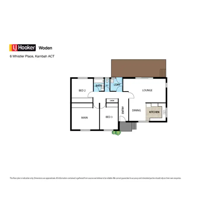 Floorplan of Homely house listing, 6 Whistler Place, Kambah ACT 2902