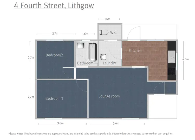 Floorplan of Homely house listing, 4 Fourth Street, Lithgow NSW 2790