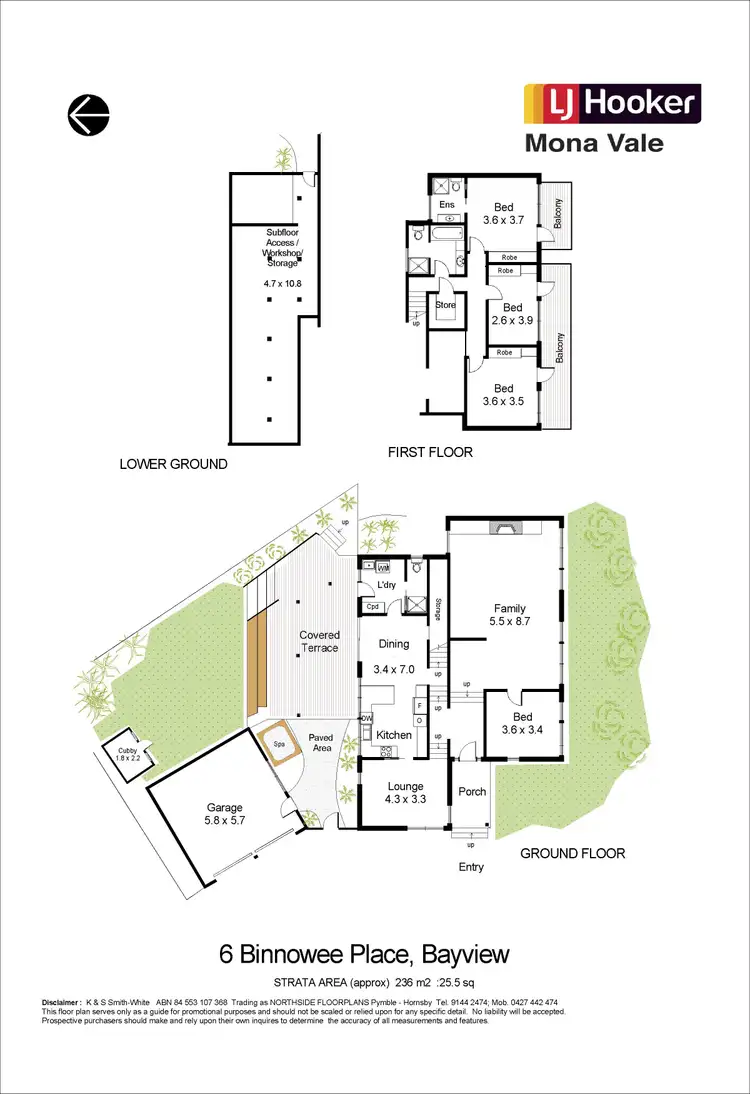 Floorplan of Homely house listing, 6 Binnowee Place, Bayview NSW 2104