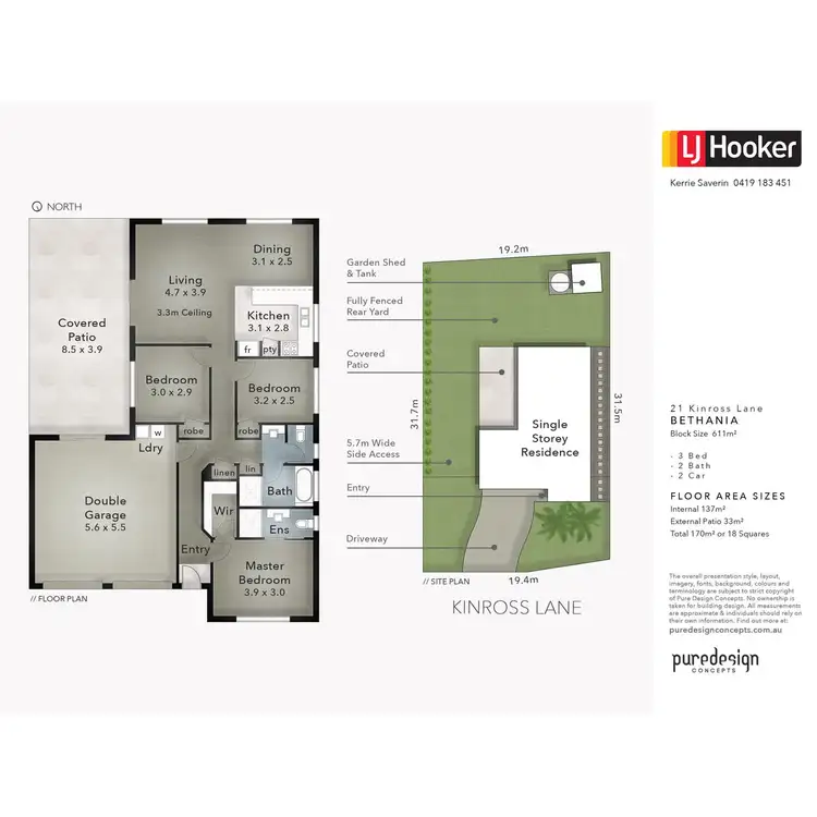 Floorplan of Homely house listing, 21 Kinross Lane, Bethania QLD 4205