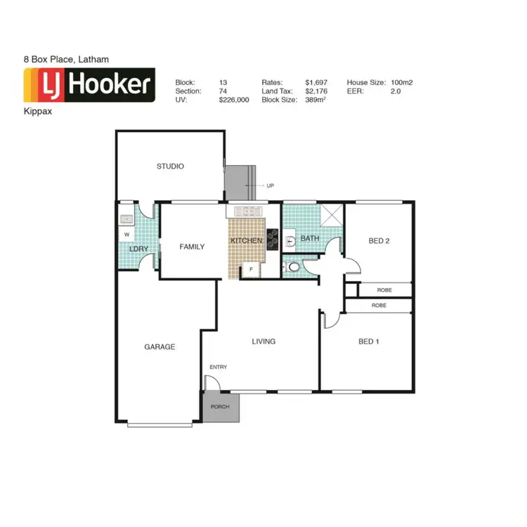 Floorplan of Homely townhouse listing, 8 Box Place, Latham ACT 2615