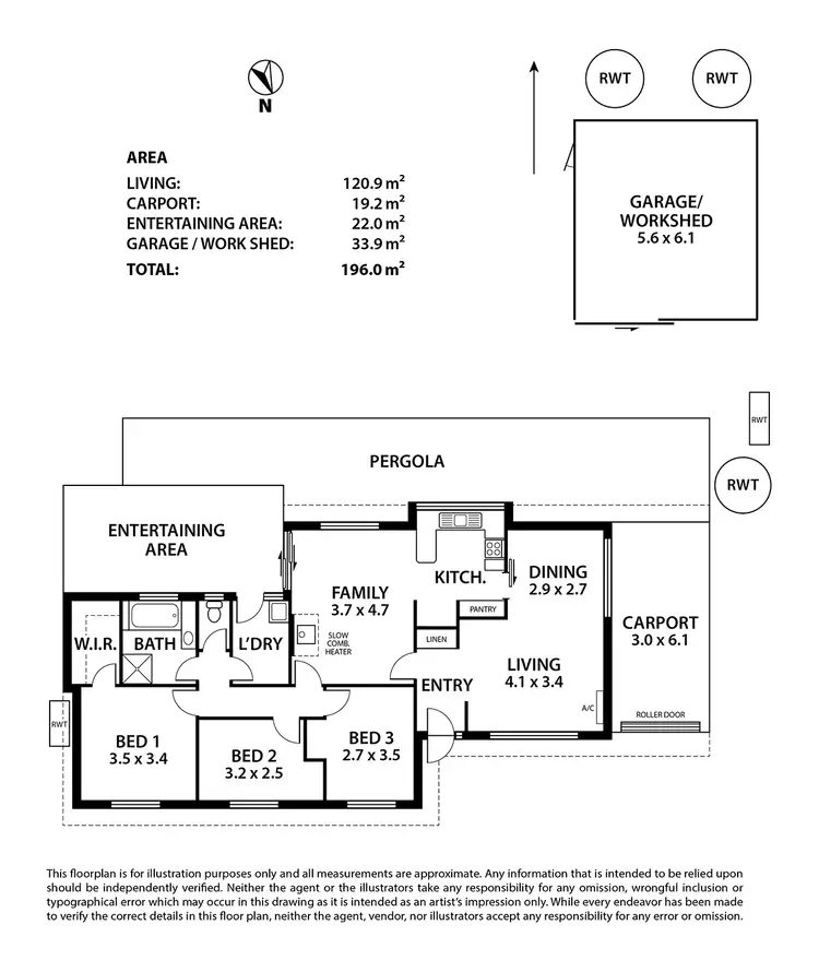 Floorplan of Homely house listing, 14 Stephens Avenue, Strathalbyn SA 5255
