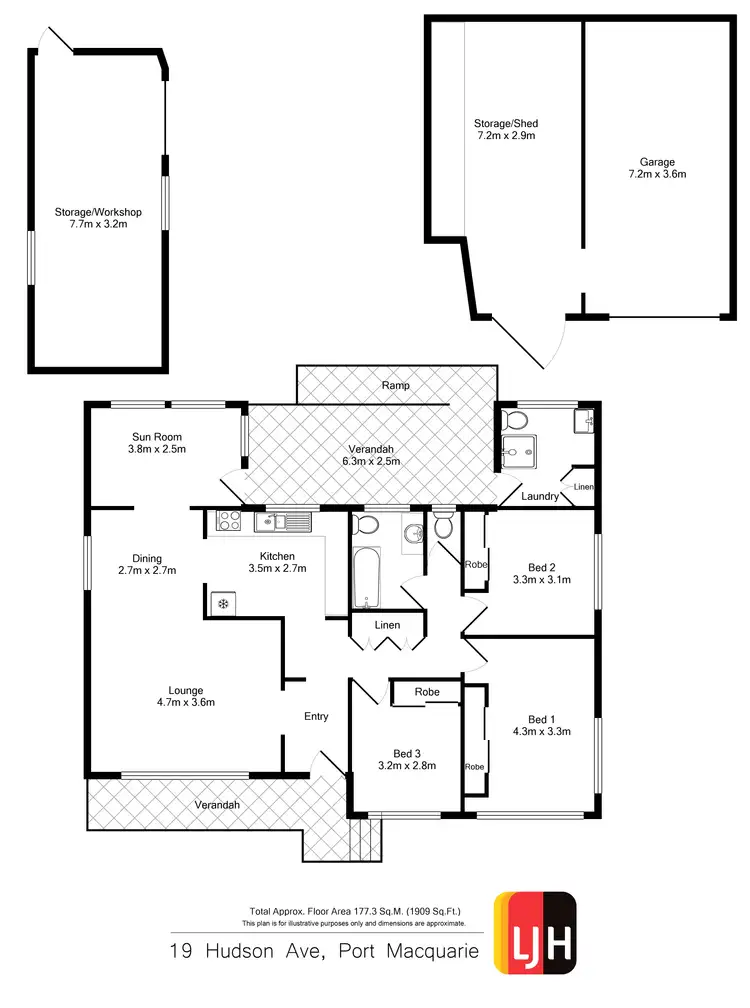 Floorplan of Homely house listing, 19 Hudson Avenue, Port Macquarie NSW 2444