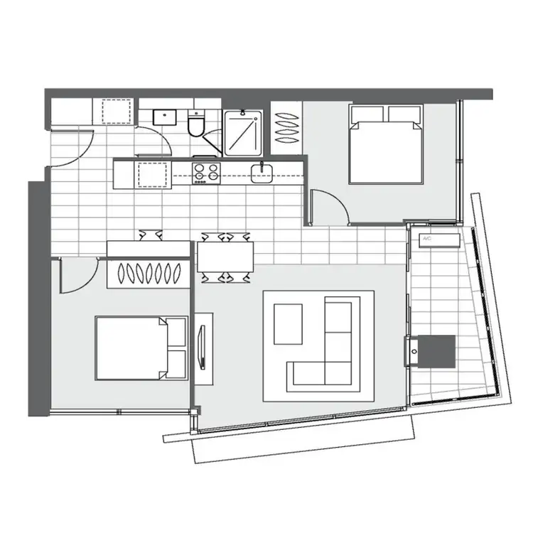 Floorplan of Homely apartment listing, 4105/639 Lonsdale Street, Melbourne VIC 3000