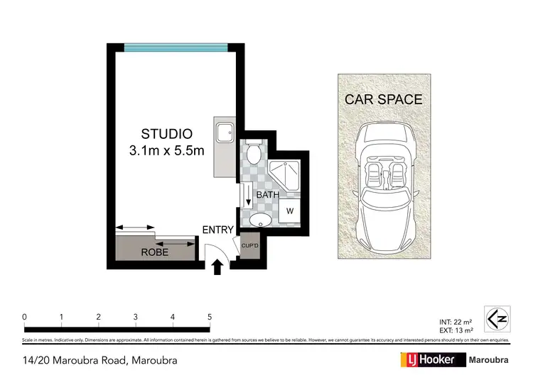 Floorplan of Homely unit listing, 14/20-22 Maroubra Road, Maroubra NSW 2035