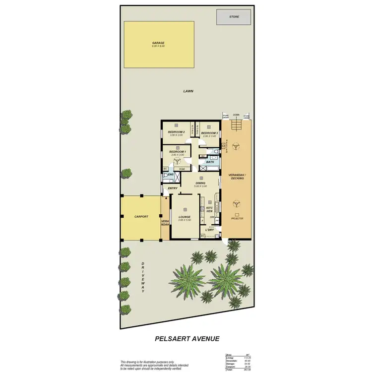 Floorplan of Homely house listing, 4 Pelsaert Avenue, Fairview Park SA 5126