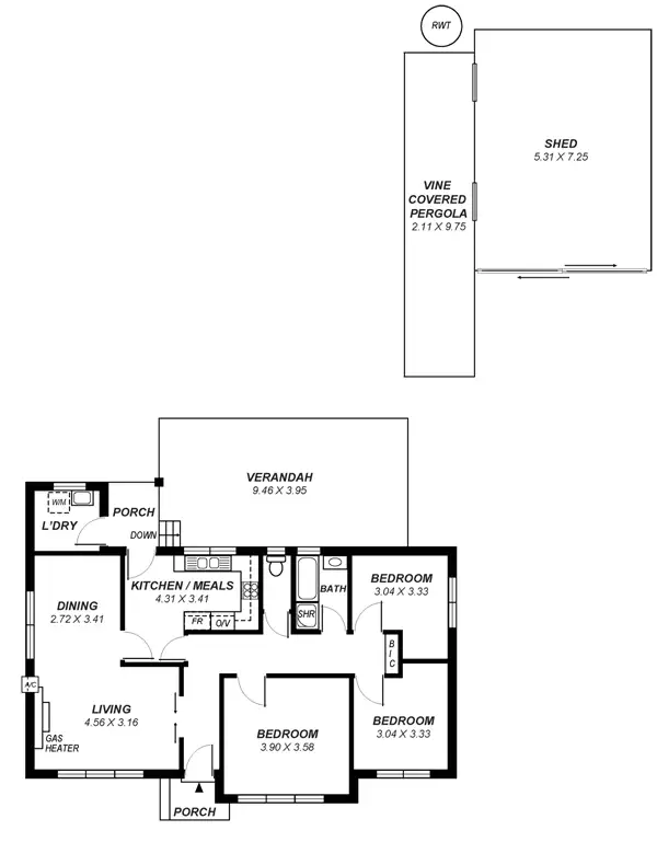 Floorplan of Homely house listing, 7 Spencer Street, Campbelltown SA 5074