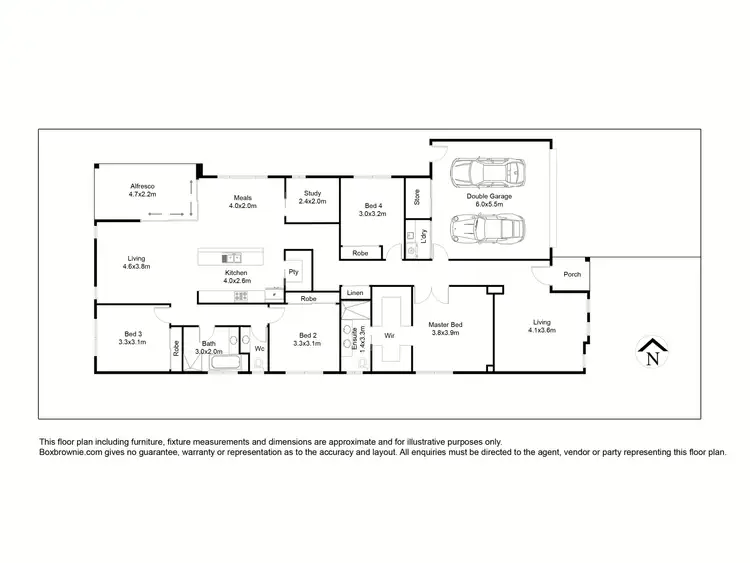 Floorplan of Homely house listing, 64 Waves Drive, Point Cook VIC 3030