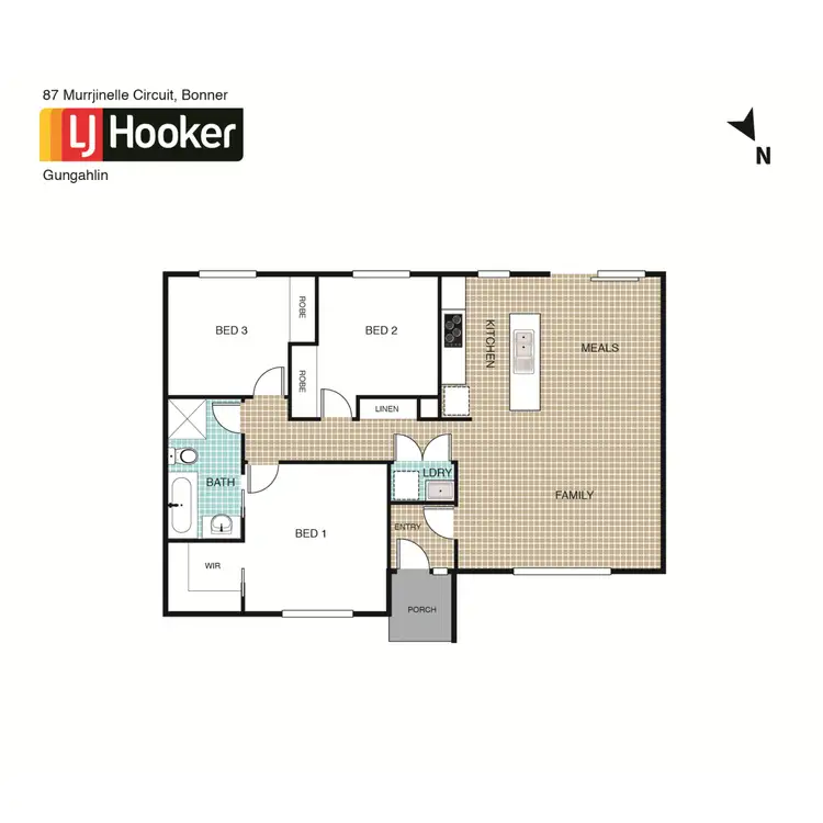 Floorplan of Homely house listing, 87 Murrjinelle Circuit, Bonner ACT 2914