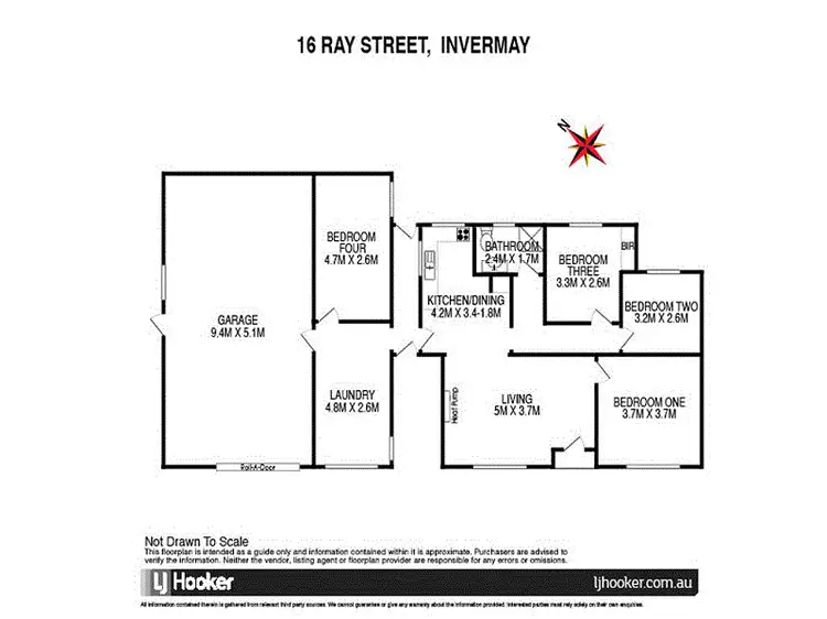 Floorplan of Homely house listing, 16 Ray Street, Invermay TAS 7248