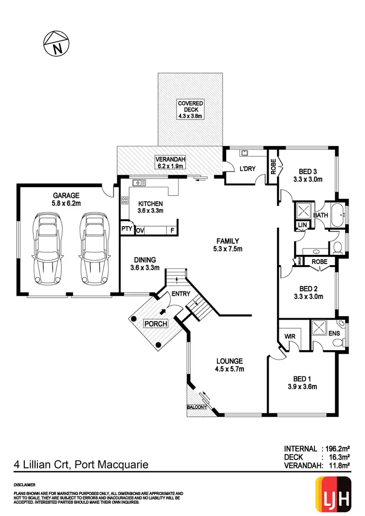 Floorplan of Homely house listing, 4 Lillian Court, Port Macquarie NSW 2444
