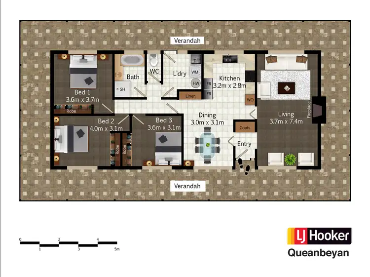 Floorplan of Homely house listing, 16 Hayley Crescent, Queanbeyan NSW 2620