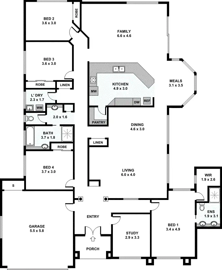 Floorplan of Homely house listing, 13 Livistona Place, Twin Waters QLD 4564