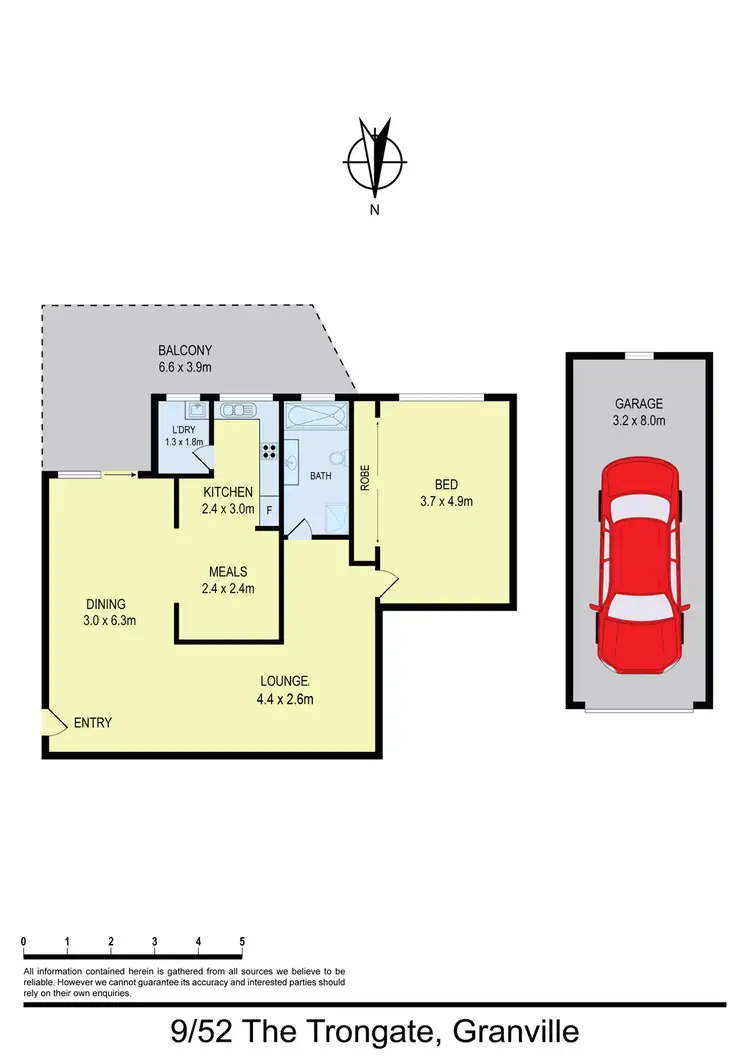 Floorplan of Homely unit listing, 9/52 The Trongate, Granville NSW 2142