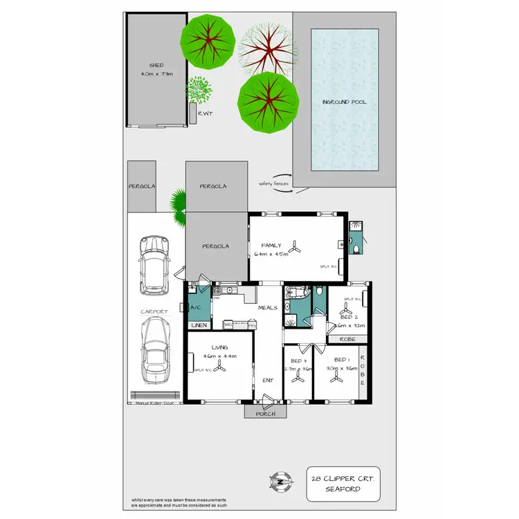 Floorplan of Homely house listing, 28 Clipper Court, Seaford SA 5169