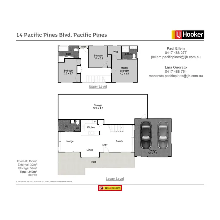 Floorplan of Homely house listing, 14 Pacific Pines Boulevard, Pacific Pines QLD 4211