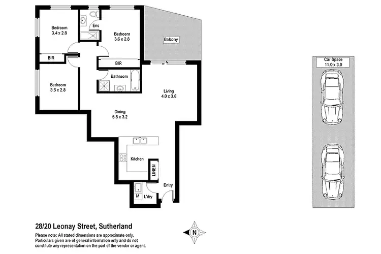 Floorplan of Homely unit listing, 28/20 Leonay Street, Sutherland NSW 2232
