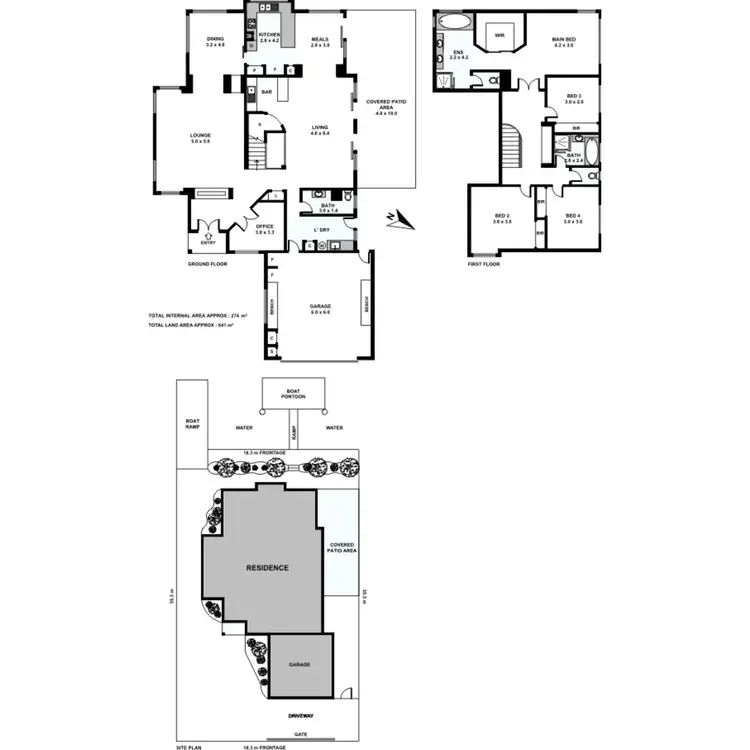 Floorplan of Homely house listing, 66 Oxley Drive, Paradise Point QLD 4216