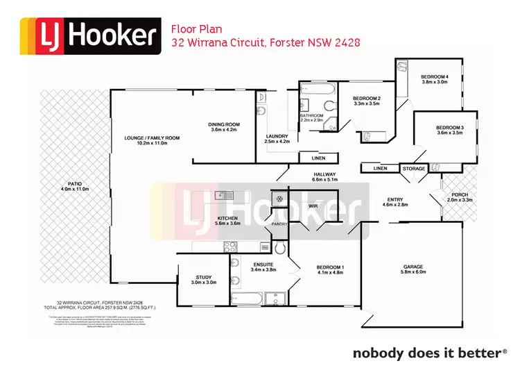 Floorplan of Homely house listing, 32 Wirrana Circuit, Forster NSW 2428