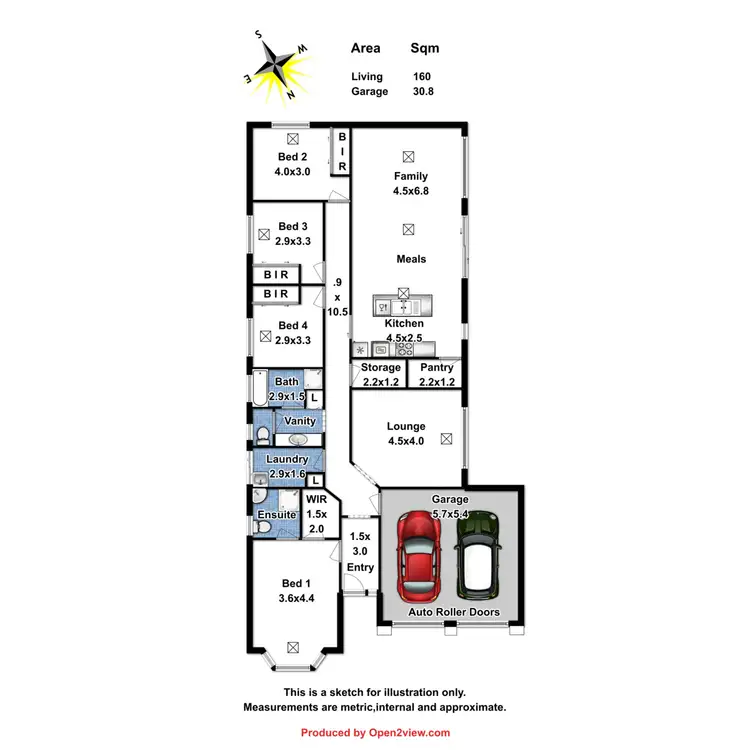 Floorplan of Homely house listing, 4 Mondello Place, Evanston SA 5116