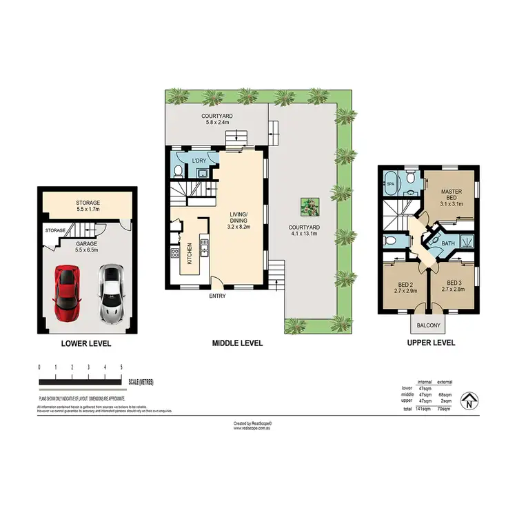 Floorplan of Homely townhouse listing, 7/136 Central Avenue, Indooroopilly QLD 4068