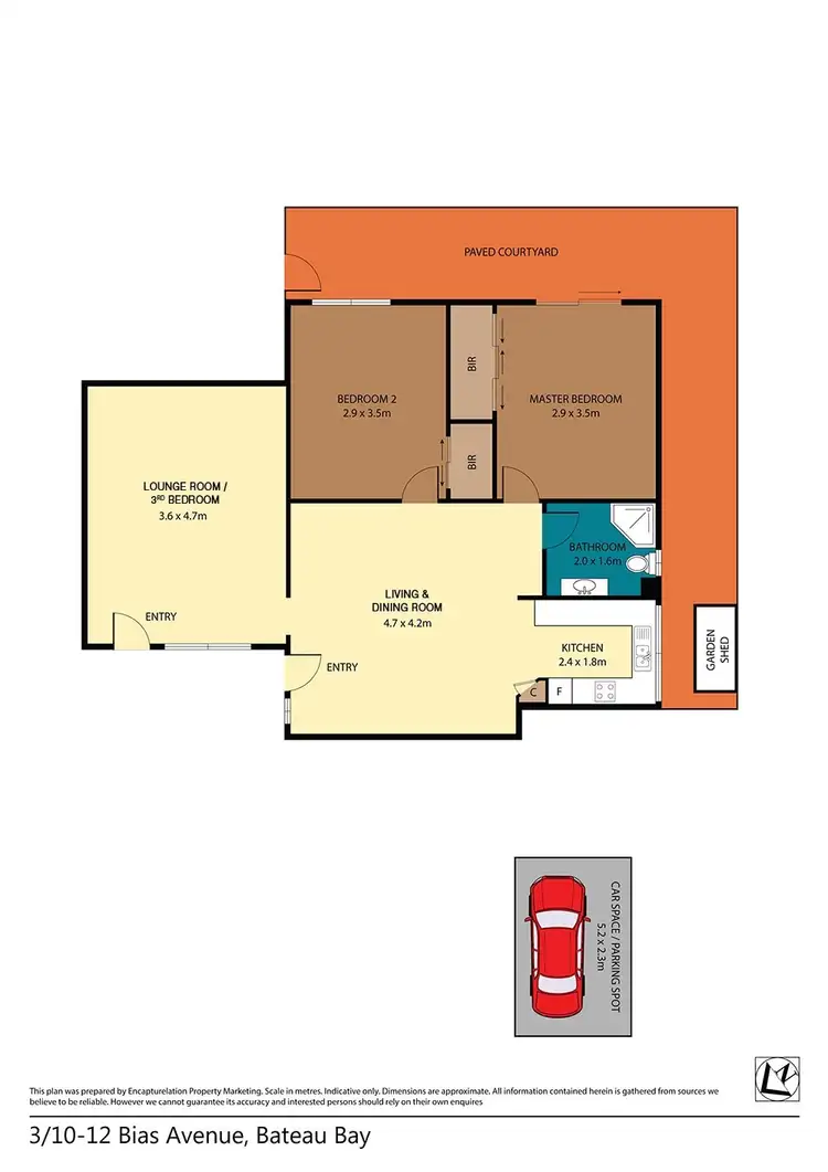 Floorplan of Homely unit listing, 3/10-12 Bias Avenue, Bateau Bay NSW 2261