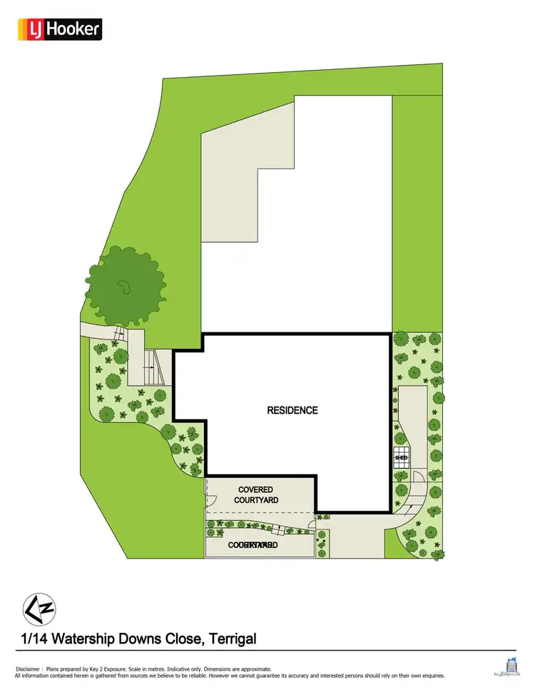 Floorplan of Homely semi-detached listing, 1/14 Watership Downs Close, Terrigal NSW 2260