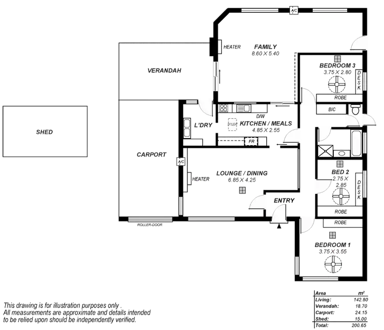 Floorplan of Homely house listing, 20 Bradey Road, Windsor Gardens SA 5087