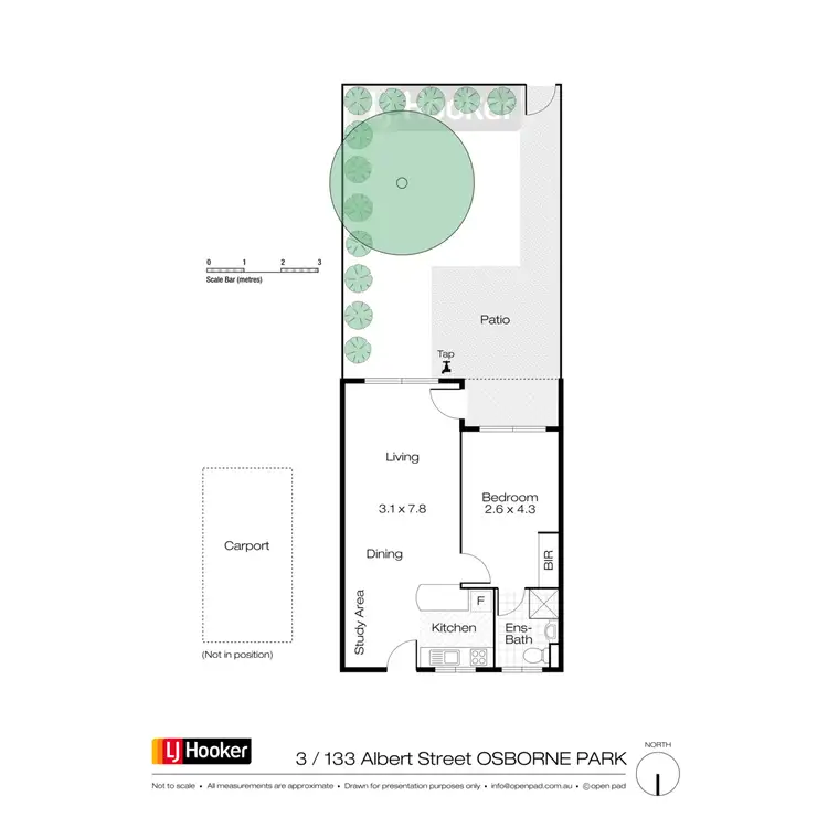 Floorplan of Homely unit listing, 3/133 Albert Street, Osborne Park WA 6017