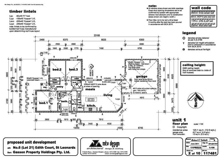 Floorplan of Homely townhouse listing, 1/6 Edith Court, St Leonards VIC 3223