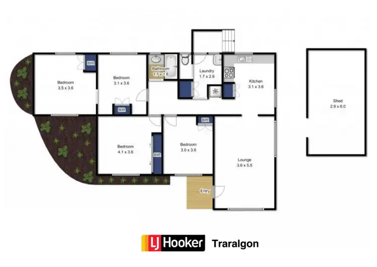 Floorplan of Homely house listing, 1 Dempsey Court, Morwell VIC 3840